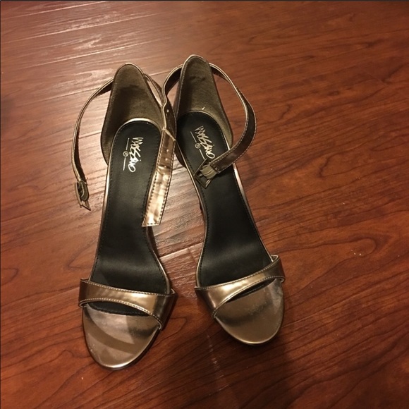 mossimo pewter stiletto heel 4 inch heel - Picture 2 of 4